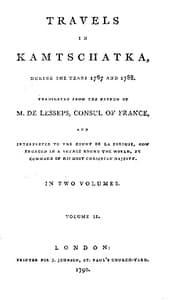 Travels in Kamtschatka, during the years 1787 and 1788, Volume 2 book cover
