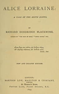 Alice Lorraine: A Tale of the South Downs