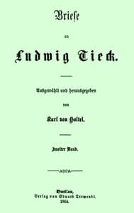 Briefe an Ludwig Tieck (2/4)
Zweiter Band