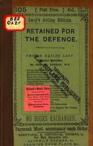 Retained for the Defence: A Farce, in One Act