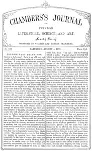 Chambers's Journal of Popular Literature, Science, and Art, No. 710
August 4, 1877