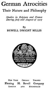 German Atrocities: Their Nature and Philosophy