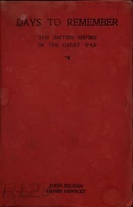 Days to Remember: The British Empire in the Great War