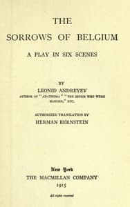 The Sorrows of Belgium: A Play in Six Scenes