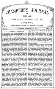 Chambers's Journal of Popular Literature, Science, and Art, No. 714
September 1, 1877 book cover