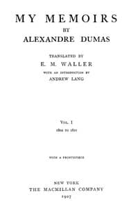 My Memoirs, Vol. I, 1802 to 1821 book cover