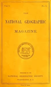 The National Geographic Magazine, Vol. I., No. 1, October, 1888 book cover