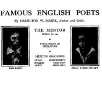 The Mentor: Famous English Poets, Vol. 1, Num. 44, Serial No. 44 book cover