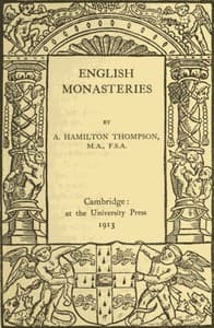 English Monasteries book cover