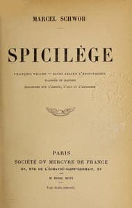 Spicilège book cover
