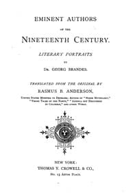 Eminent Authors of the Nineteenth Century: Literary Portraits book cover