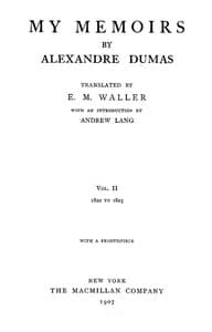 My Memoirs, Vol. II, 1822 to 1825 book cover