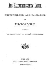 Aus halbvergessenem Lande. Culturbilder aus Dalmatien