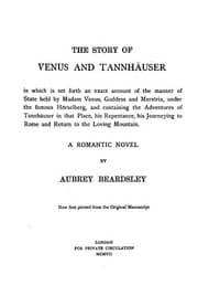 The Story of Venus and Tannhäuser: A Romantic Novel