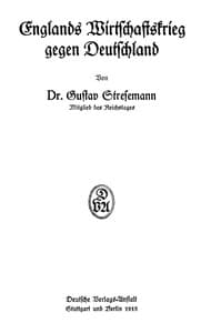 Englands Wirtschaftskrieg gegen Deutschland book cover