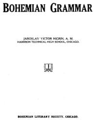 Bohemian Grammar book cover