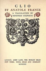 Clio book cover
