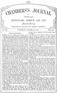 Chambers's Journal of Popular Literature, Science, and Art, No. 722
October 27, 1877