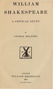 William Shakespeare: A Critical Study