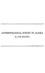 Anthropological Survey in Alaska book cover