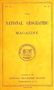 The National Geographic Magazine, Vol. II., No. 1, April, 1890 book cover