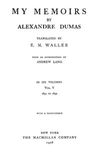 My Memoirs, Vol. V, 1831 to 1832