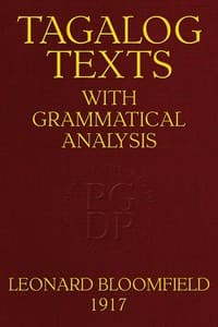 Tagalog Texts with Grammatical Analysis book cover