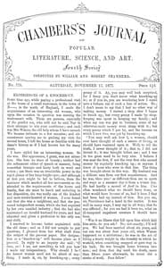 Chambers's Journal of Popular Literature, Science, and Art, No. 725, November 17, 1877