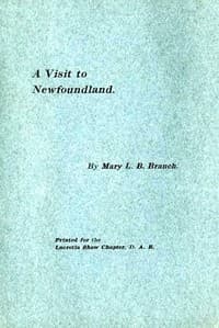 A Visit to Newfoundland book cover