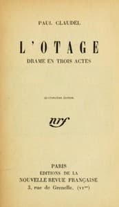 L'otage: Drame en trois actes