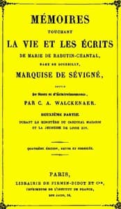 Mémoires touchant la vie et les écrits de Marie de Rabutin-Chantal, (2/6)