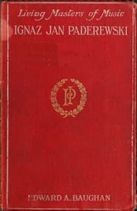 Ignaz Jan Paderewski book cover