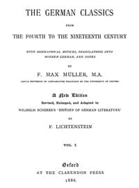 The German Classics from the Fourth to the Nineteenth Century, Vol. 1 (of 2)