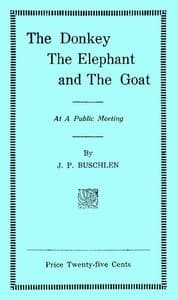 The Donkey, the Elephant, and the Goat at a Public Meeting