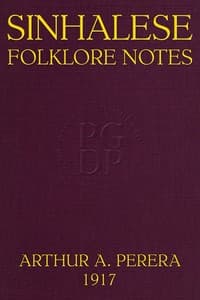 Sinhalese Folklore Notes, Ceylon