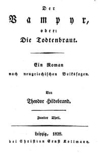 Der Vampyr, oder: Die Todtenbraut. Zweiter Theil.
Ein Roman nach neugriechischen Volkssagen book cover