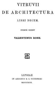 Vitruvii De architectura libri decem