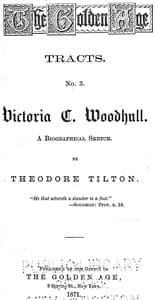 Victoria C. Woodhull: A Biographical Sketch book cover