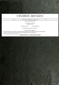 The Canadian Druggist, Vol., 1, No. 2; August, 1889