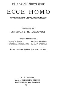 Ecce Homo
Complete Works, Volume Seventeen