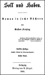 Soll und Haben, Bd. 1 (2)
Roman in sechs Büchern