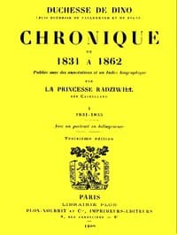 Chronique de 1831 à 1862, Tome 1 (de 4)