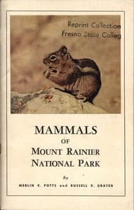 Mammals of Mount Rainier National Park book cover