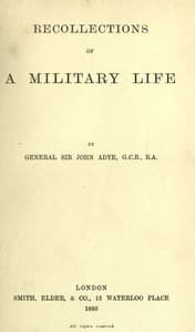 Recollections of a Military Life book cover