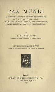 Pax mundi book cover