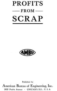 Profits from scrap book cover