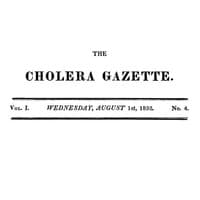 The Cholera Gazette, Vol. I. No. 4. Wednesday, August 1st, 1832. book cover