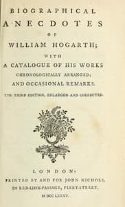 Biographical Anecdotes of William Hogarth, With a Catalogue of His Works book cover