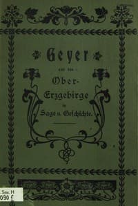 Geyer und das Obererzgebirge in Sage und Geschichte book cover