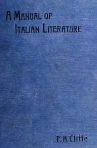 A manual of Italian literature